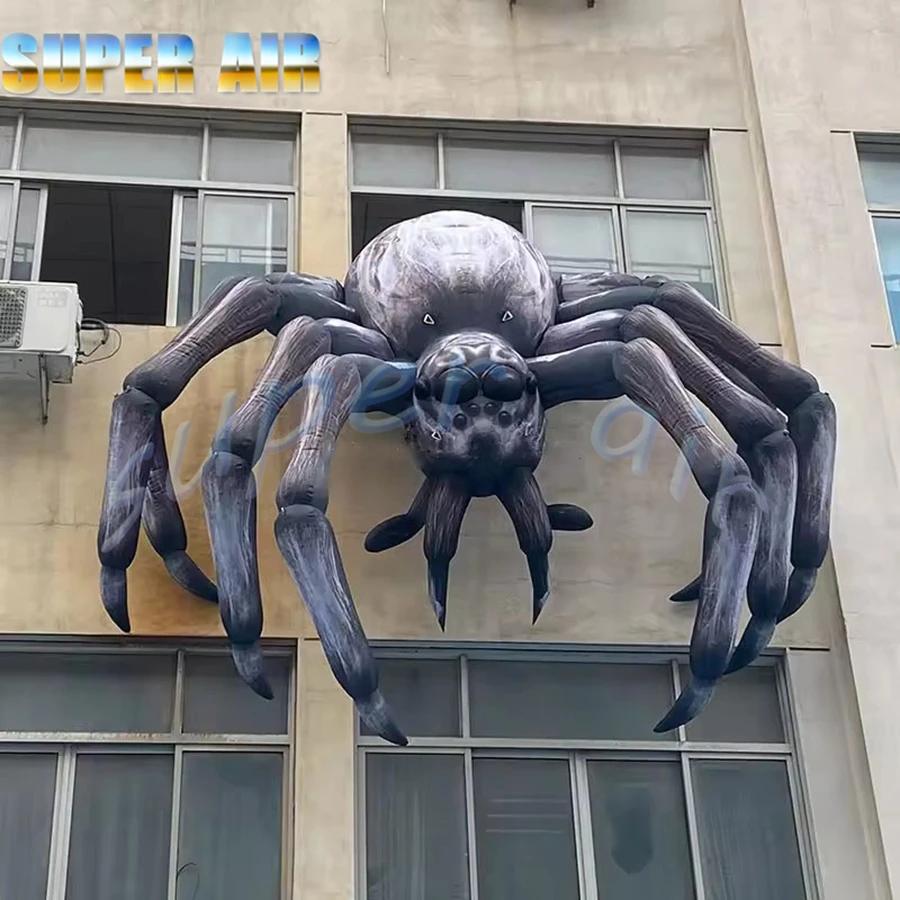 

Outdoor activity advertisement inflatable black spider inflatable Halloween party decoration for celebration