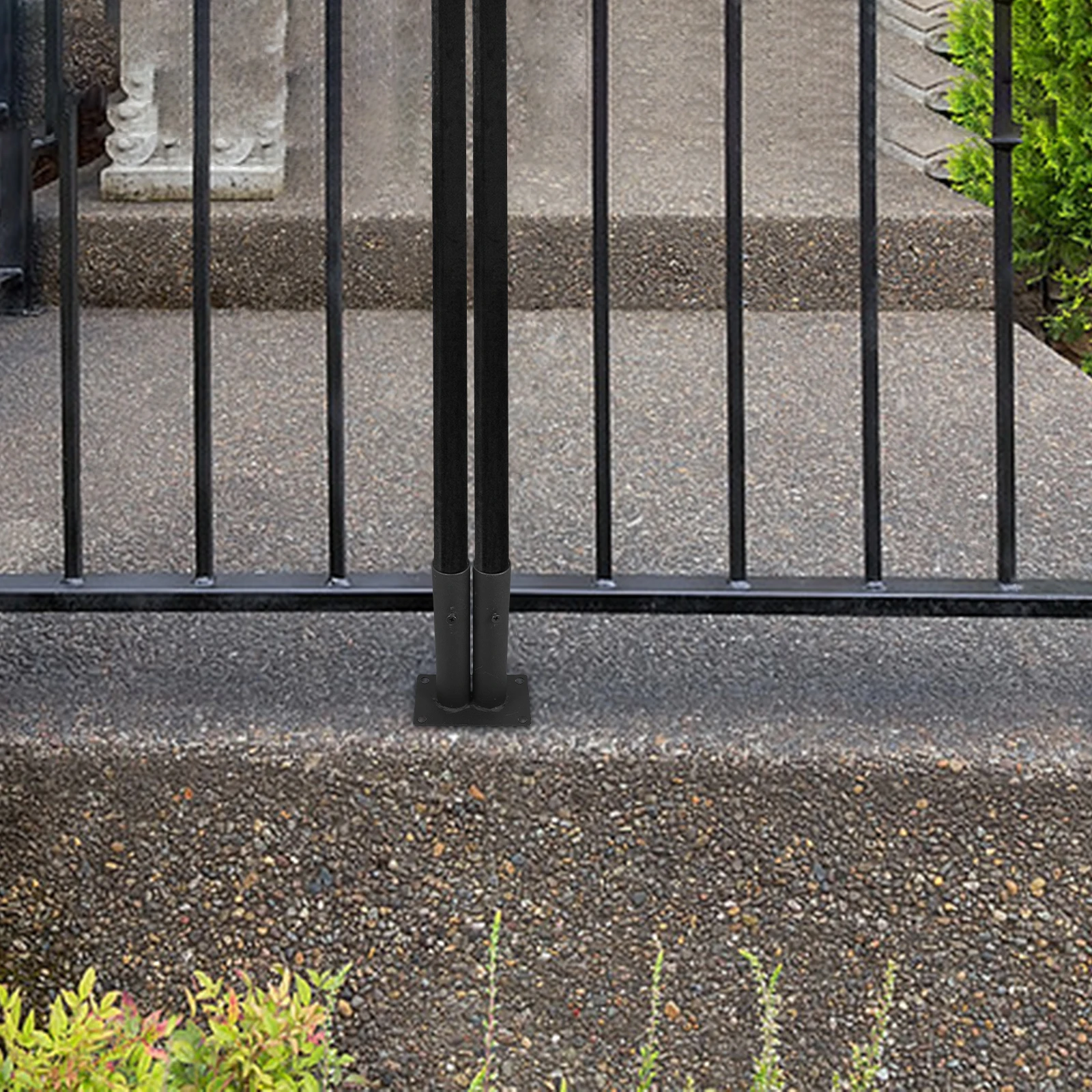 

Plastic Base Kit Garden Holder Small Border Fence Feet Support Practical Fence Parts Privacy Fences Accessories Iron Plastic