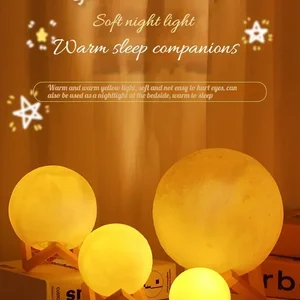 Lâmpada de lua deslumbrante 3D, luz noturna para decoração de quarto, eficiência energética, ocasiões especiais, quarto, ápice, lendas 10 principais vendas apex legends luminária - №1