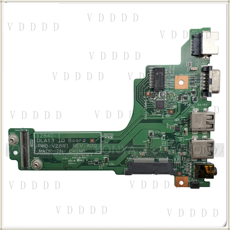 Placa de áudio ethernet usb vga para dell latitude 3330 v131, d10xy v28w1 dla13
