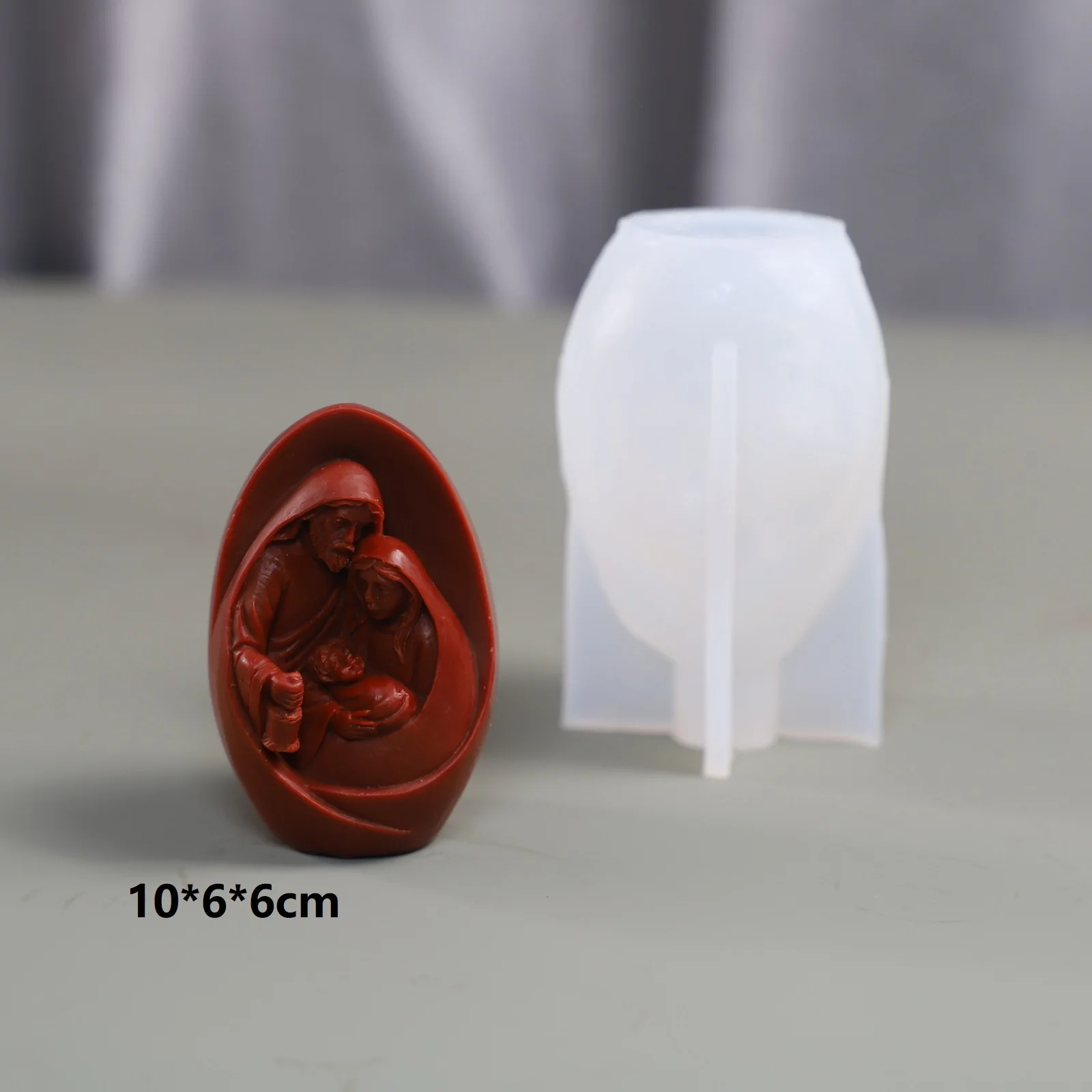 Family Egg Candle Silicone Mold for Handmade Chocolate Decoration Gypsum Aromatherapy Soap Resin Candle Silicone Mould