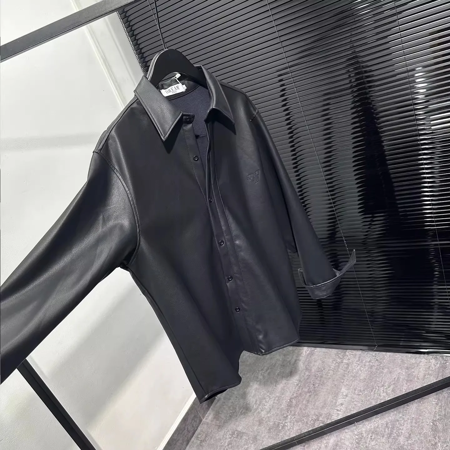 Owen Seak Men Casual Shirts Gothic Style Men's Clothing Spring Male High Street Autumn Black Shirts