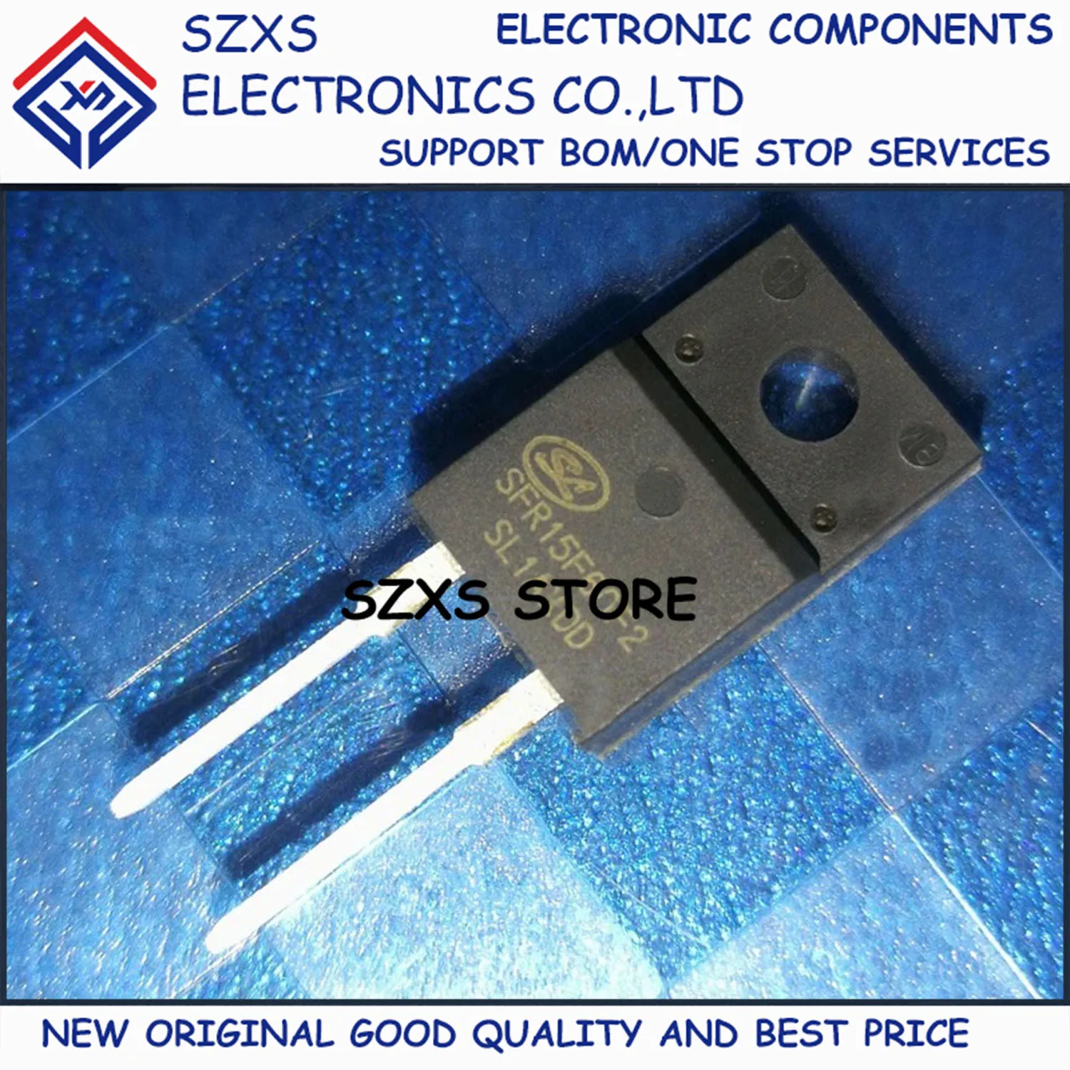 

New Original 10Pcs SFR15F60F2 TO-220F-2 600V 15A Fast Recovery Diode In Stock Electronic Components Good Quality