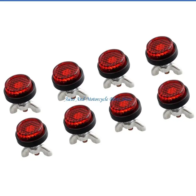 

P9FD светоотражающие болты для номерного знака мотоцикла, устойчивые к атмосферным воздействиям пластиковые металлические 4/8