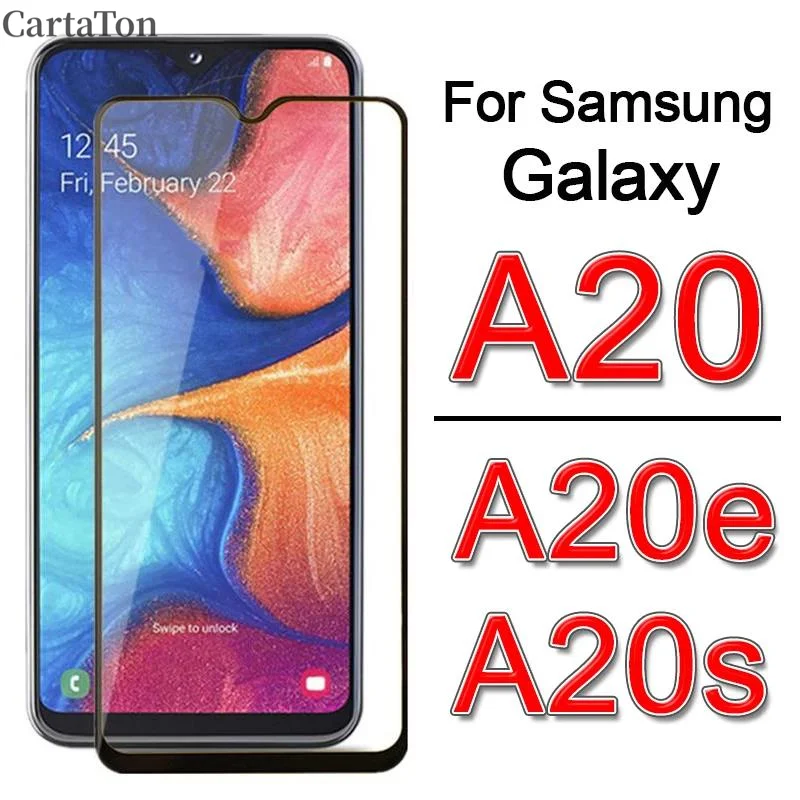 CVetro protettivo a copertura totale per Samsung A20 A20s A20e e s pellicola salvaschermo su sam Galaxy A20E a 20s 20e 20pellico