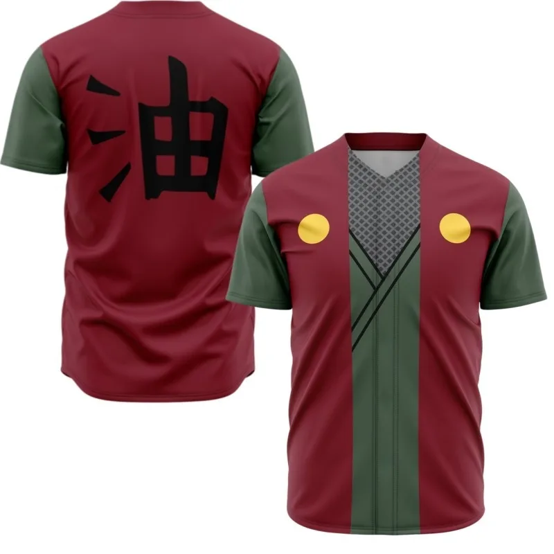 2026 New Naruto Jiraiya Sage Mode Baseball Uniform, Oil-themed Print T-shirt, Quick-drying and Breathable Sports Top, Unisex