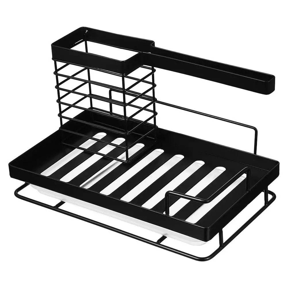 Kitchen Sponge Drain Rack Wear Resistant Sink Organizer Easy Install Detachable Kitchen Sink Holder Countertop