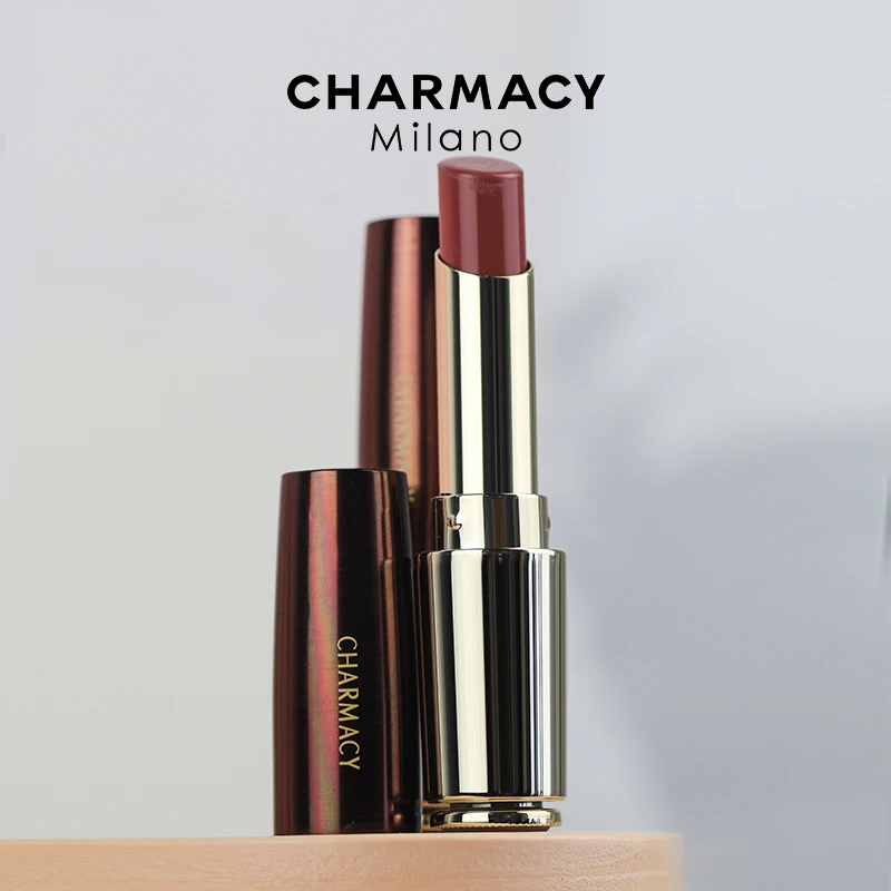 CHARMACY New Nude Lipsticks Moisturizing 8 Color Smooth Lip Stick Glossy Natural Lip Cream Longstay LIp Makeup Beauty Cosmetic