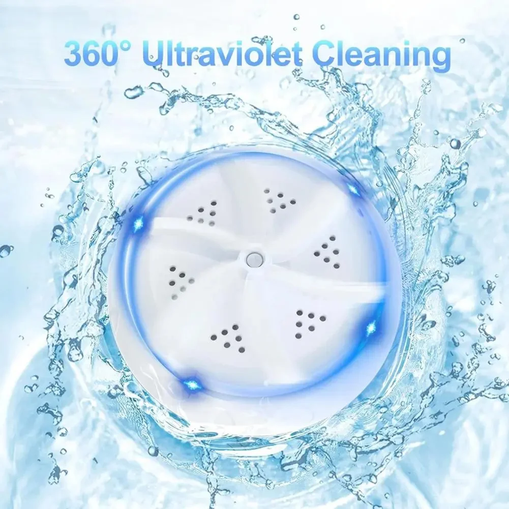 Foldable Washer Foldable Washer Bucket Portable Personal Clothes Washer Ultrasonic Turbine Washer For Socks Underwear