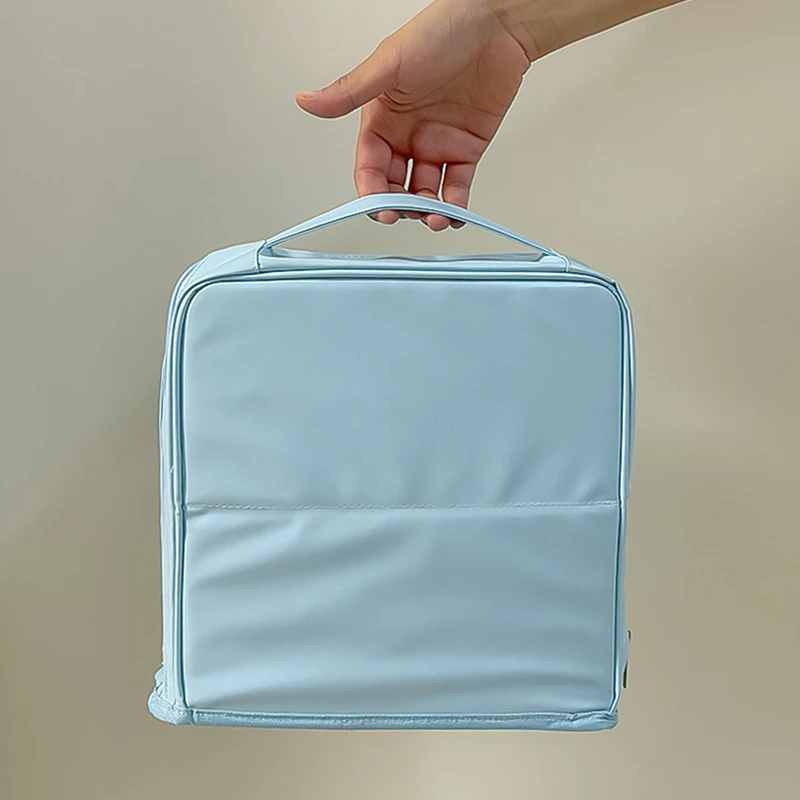 High Appearance Makeup Bag Multi-layer Vertical Large Capacity Storage Portable Toileting And Storage Bag For Outdoor Travel