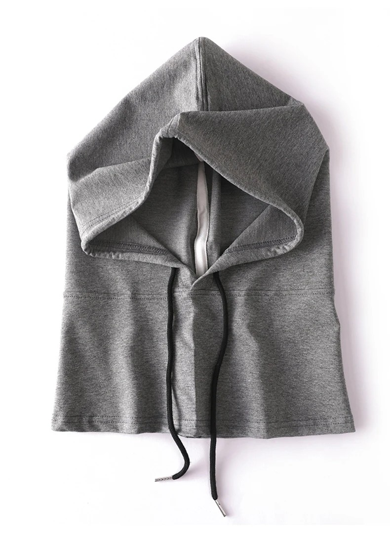 Sturmhaube aus 100er Baumwolle, weich, leicht, dünn, selbsthaubend, mit Kapuze, Sommermütze, Damen, vier Jahreszeiten, Herren, Schlafmütze, Laufen, Streetwear – Detail 13