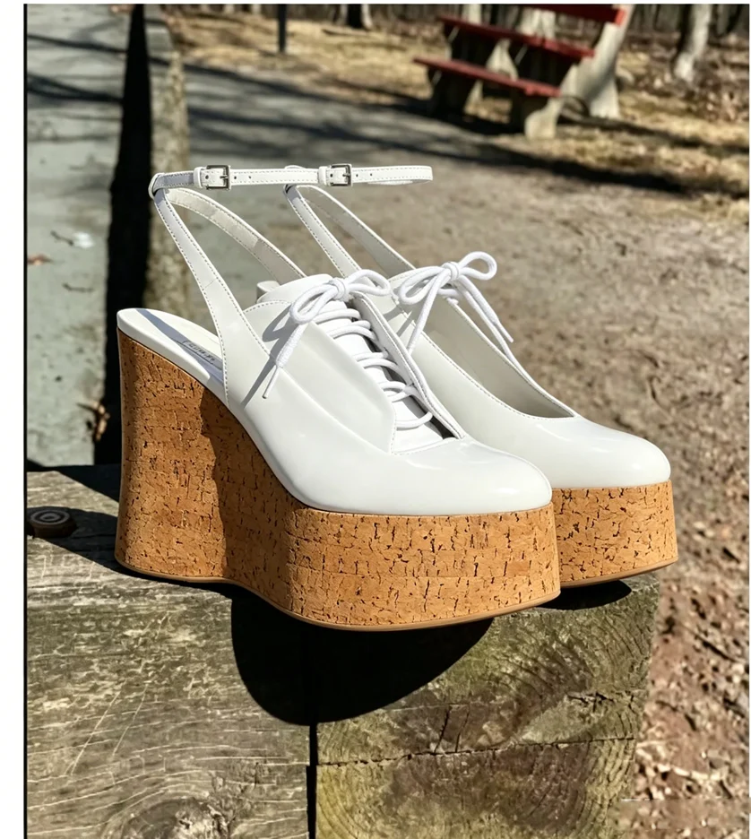 Women Summer Sliver Diamond Wedges Leather Ankle Strap High Heel Sandals Thick Platform Zebra Print Sexy Luxury Designer Shoes