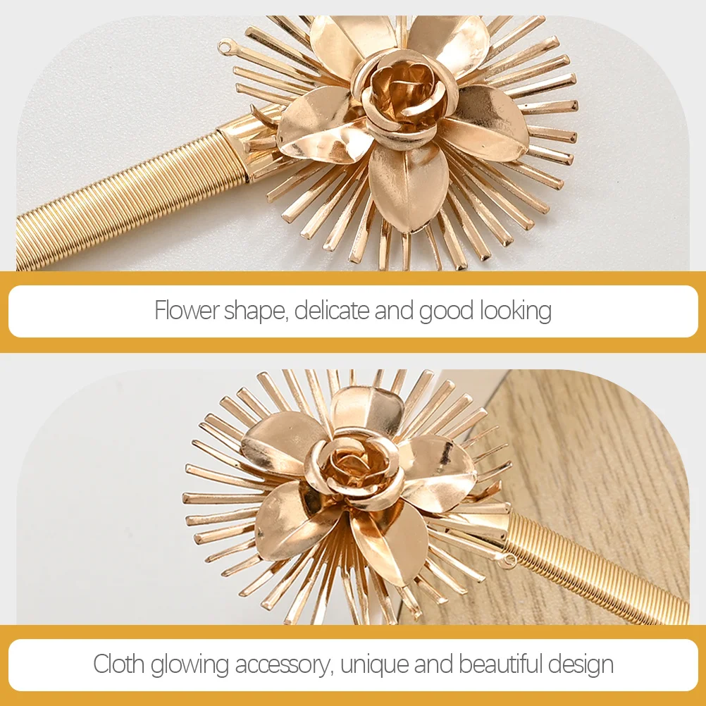 

2Pcs Metal Curtain Fasteners Wonderful Present Choice for Housewarming Birthday Gifts Spring Curtain Tiebacks Window Holdbacks