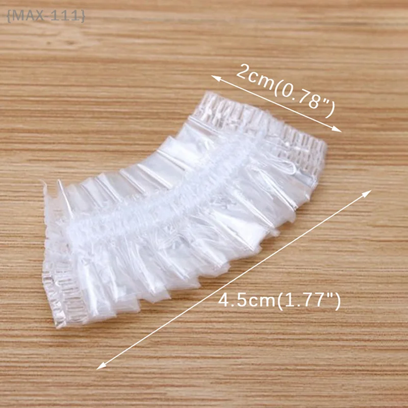 100 Pcs Disposable Hair Dye Ear Covers, Waterproof Ear Protectors For Salon Hairdressing & Shower Bath view 4