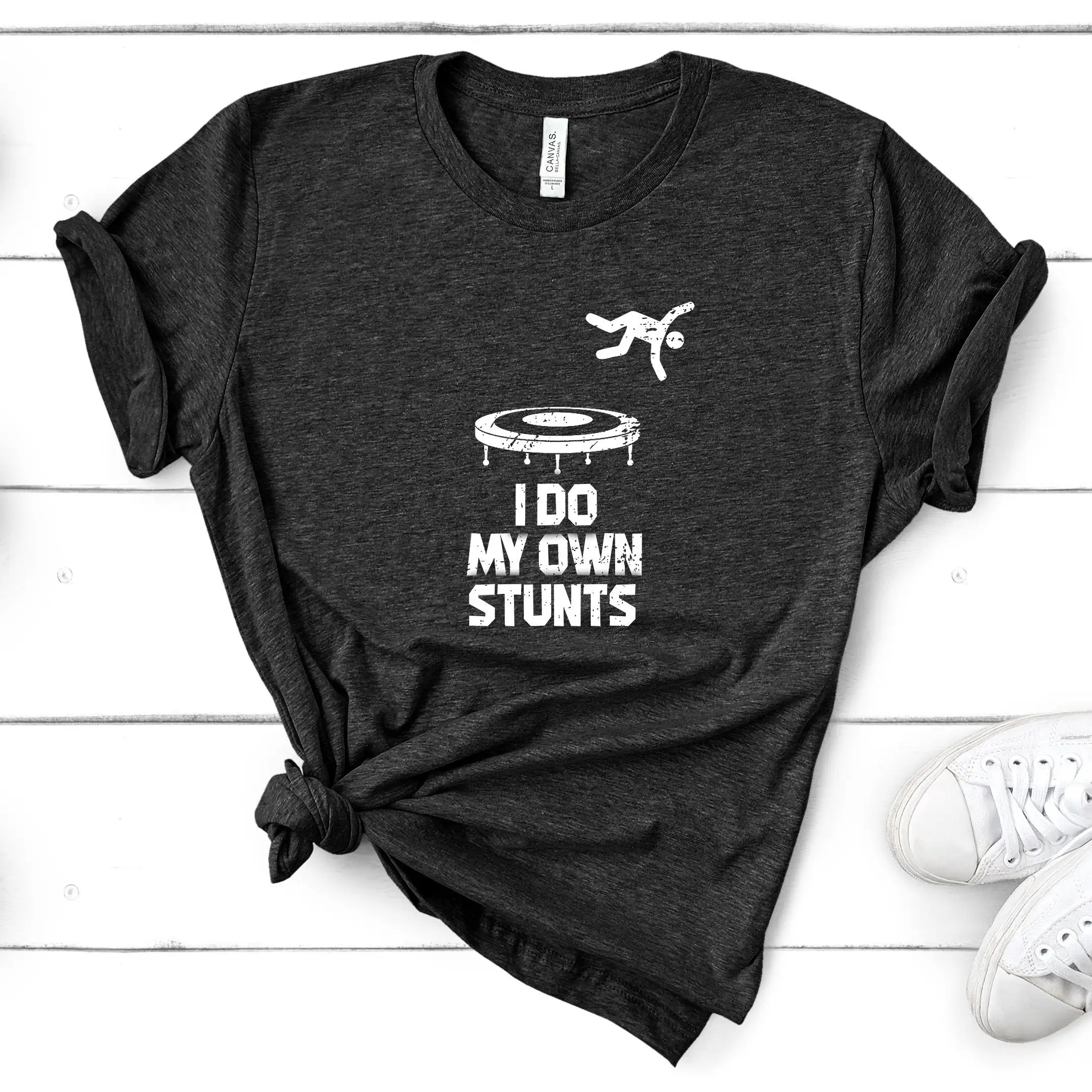 Trampolining T Shirt Gymnastics Acrobat Funny Trampoline Stunts