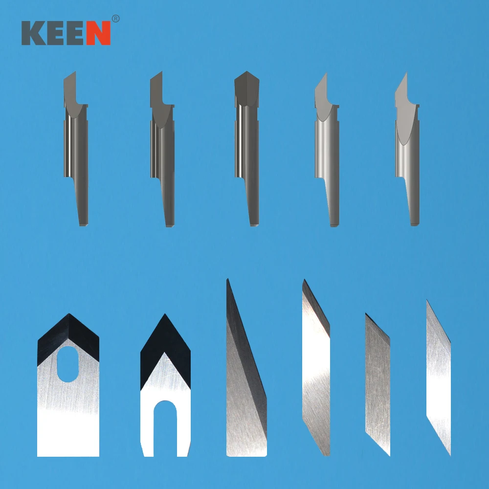 Keentools-텅스텐 팁 그루빙 도구 솔리드 카바이드 스틸 커터 가죽 나이프 기계, Iecho BladeZ17 Z42 Z22 Z71 Z1, 6 피스