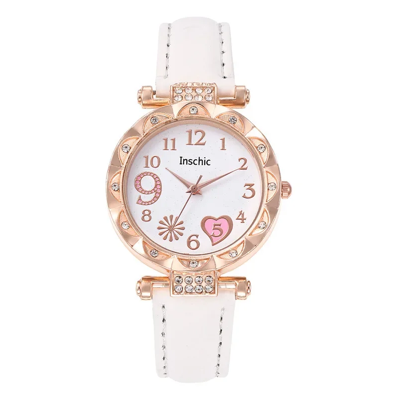 Orologio da donna di moda di lusso cinturino in pelle PU multicolore orologio da polso al quarzo da donna bracciale in lega per regalo da donna Relógio Feminino