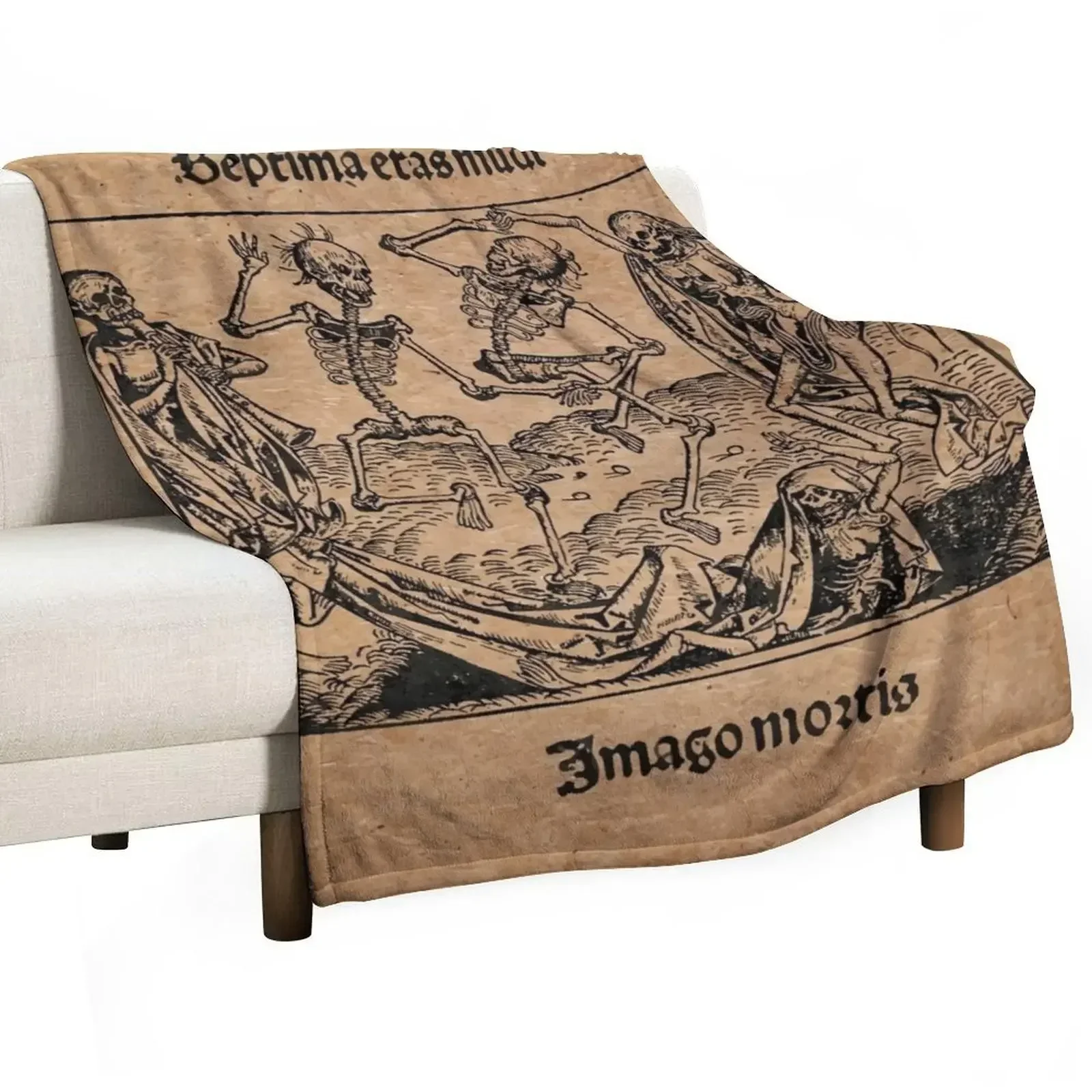 

Danse Macabre Throw Blanket manga Flannels Blankets