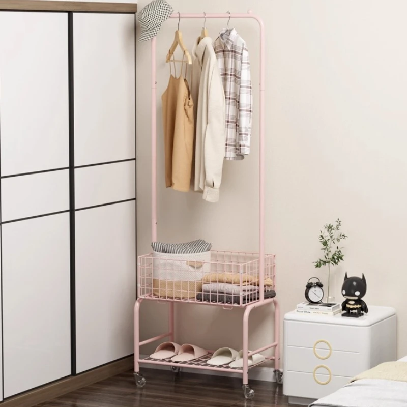 rf-Storage Standing Coat Rack Simple Indoor Cheap Modern Organizer Hotel Coat Racks Open Space Saving Manteau Home Furniture-