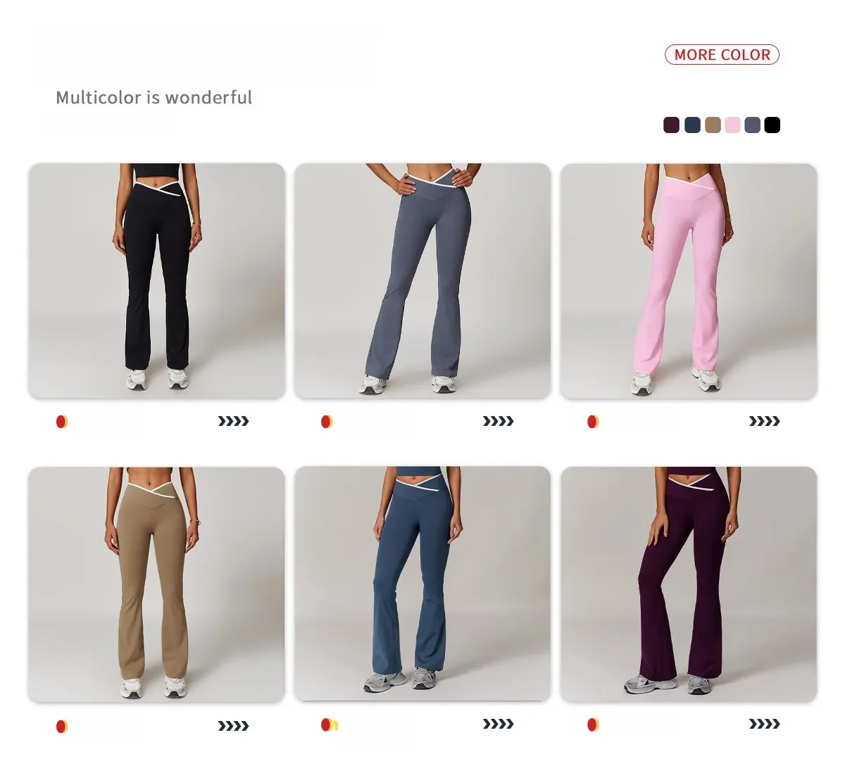 High-waist sports suit for women. A color-blocked and form-fitting long pants suit, suitable for running, fitness and yoga.