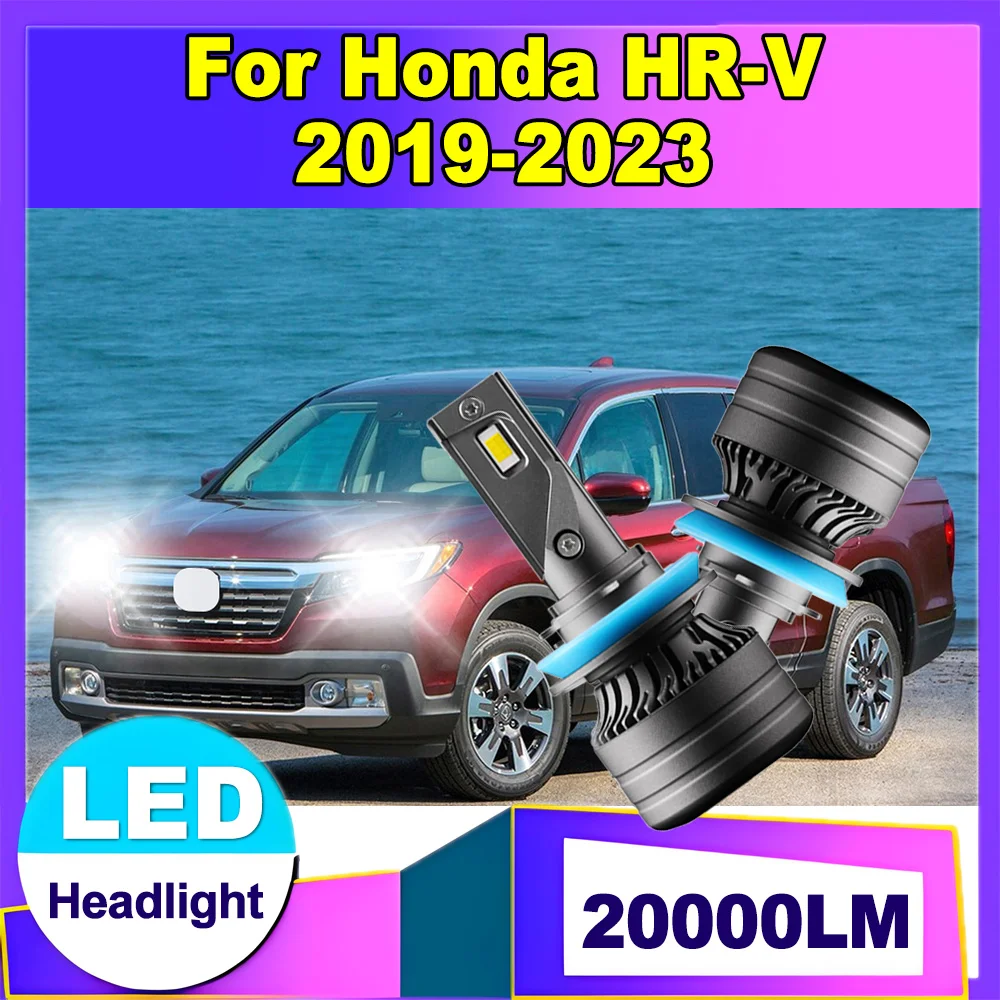

2pcs Plug and Play Car Light 20000LM LED Headlight H11 H8 H9 6000K White Super Bright 120W High Power For Honda HR-V 2019-2023