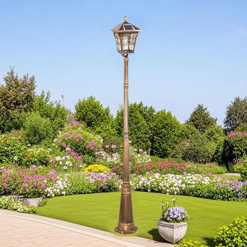 European Style Outdoor Villa Waterproof Retro Community Road Home Courtyard High Pole Landscape Street Lamp ≈260CM