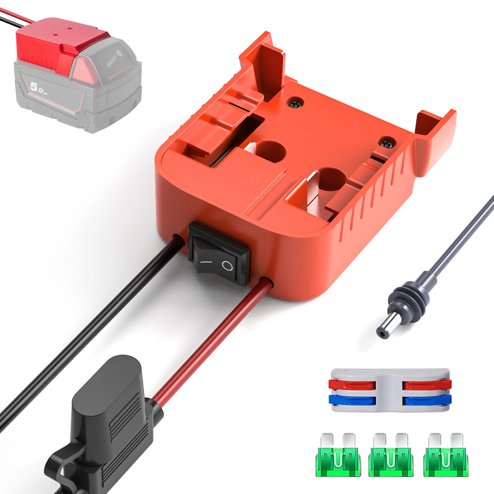 EDUP SK0108 Starlink محول طاقة صغير لميلووكي 18 فولت بطارية ليثيوم أيون 30Amp فيوز مقاوم للماء المحمولة في الهواء الطلق الاستخدام مع التبديل #3