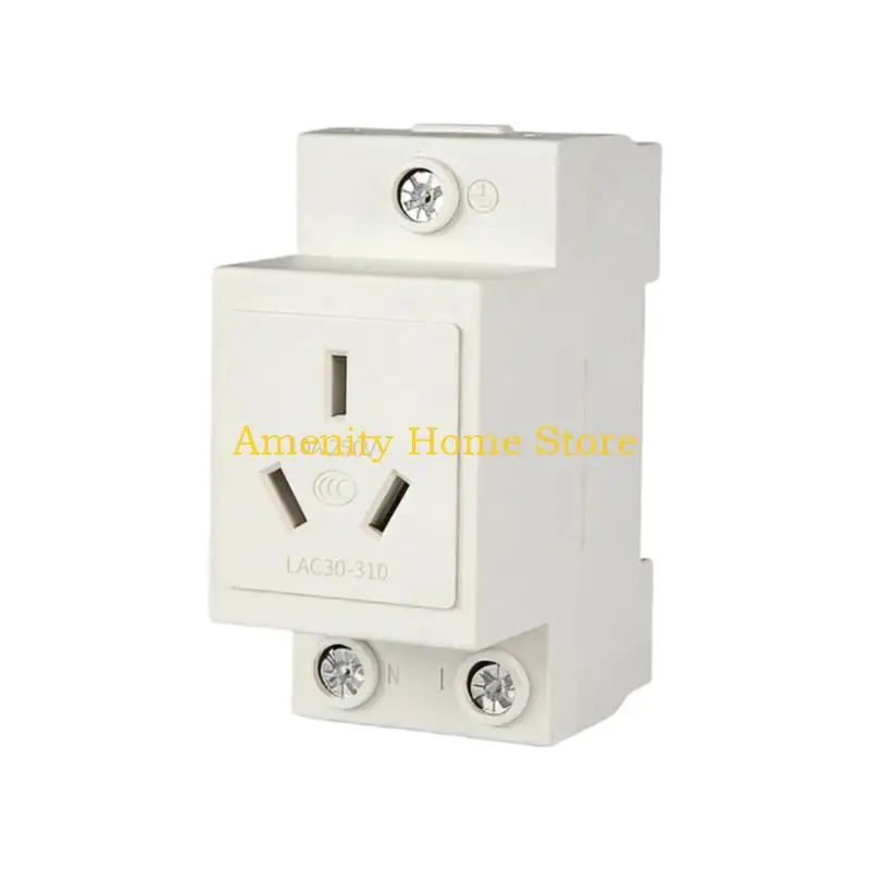 F26C DIN Rails Socket DIN Rails Mounted Power Outlet With 10A 16A 25A Option And Flame Retardant ABS Housing for Industry