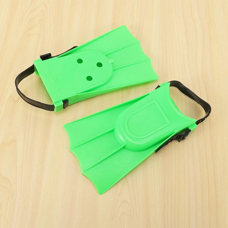 Kids Adults Adjustable Fins Swimming Diving Swimming Fins - Green, S: 25-30