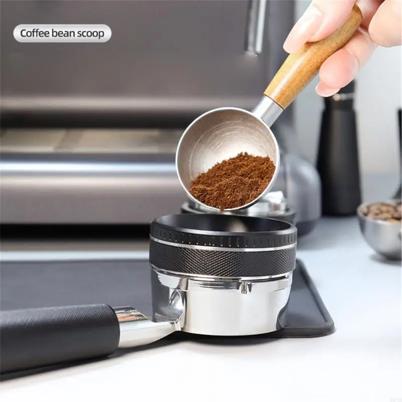 D0AB Kitchen Coffee Spoon Легко использовать кофейную утварь, измеряющую ложку с ручкой