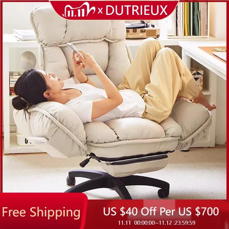 

Footrest Wheels Office Chair Kids Velvet Reading Cheap Backrest Student Relaxing Computer Chair Silla Ergonomíca Home Furniture