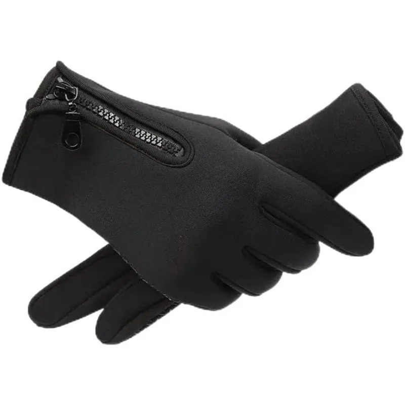 Guantes al aire libre Hombres Mujeres - Guantes antideslizantes con pantalla táctil impermeables y resistentes al viento para ciclismo, conducción, correr, senderismo, trabajo