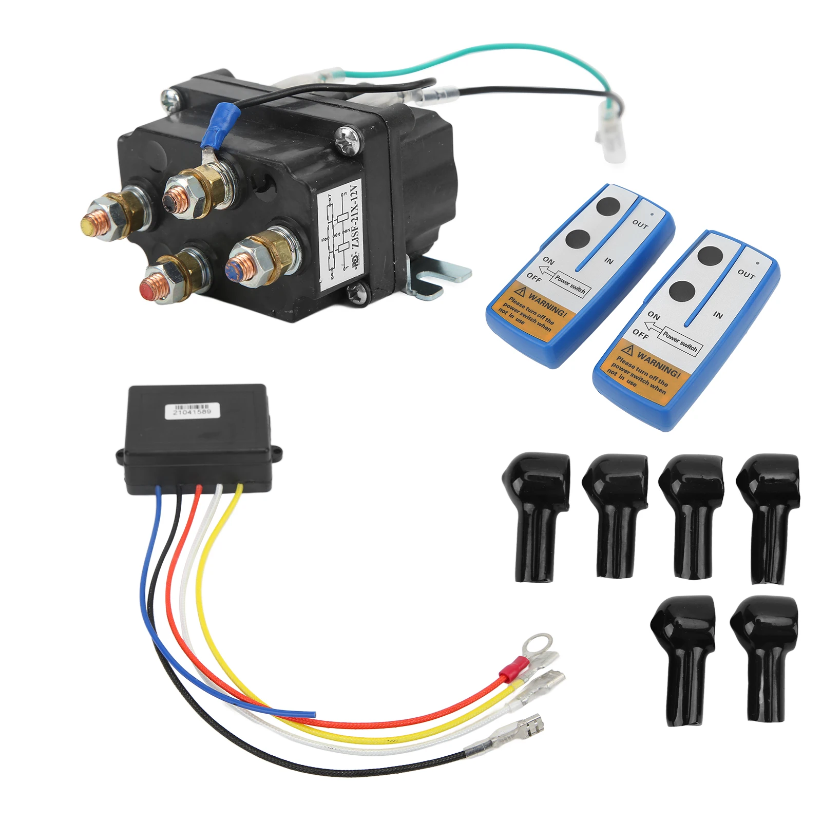 

Professional Electric Winch Relay Powder Coated Black Surface DC 12V 250A for 2000lb‑5000lb ATV UTV