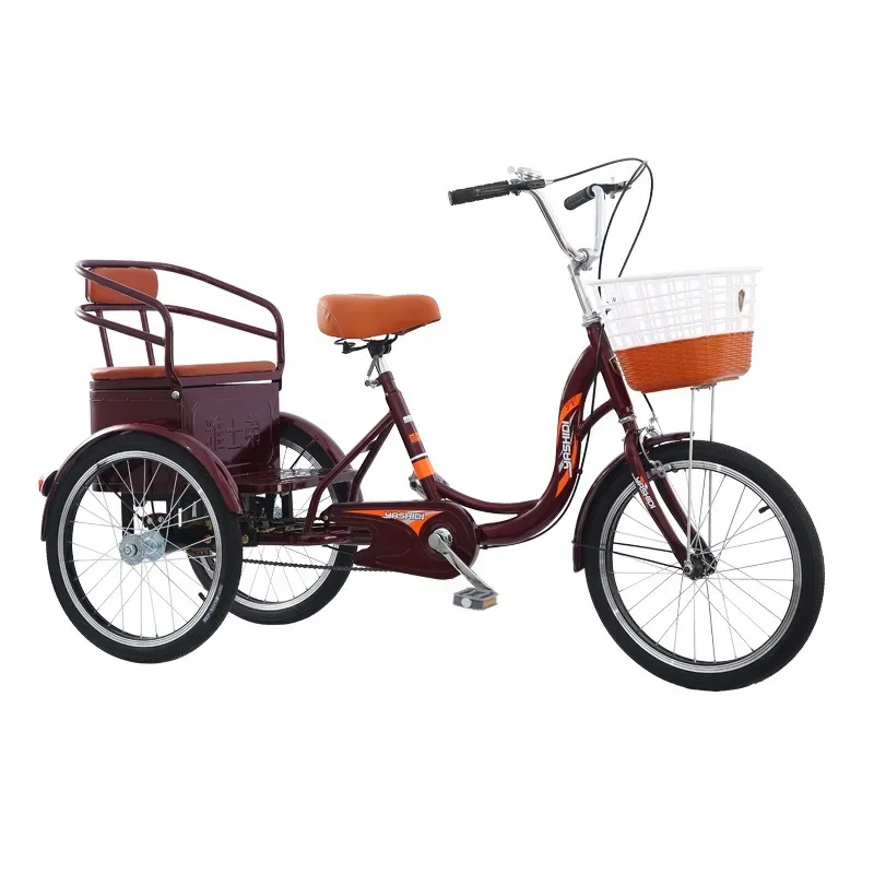 Human tricycle, elderly scooter, recreational vehicle, bicycle pedal, grocery shopping cart, manned and cargo exercise car