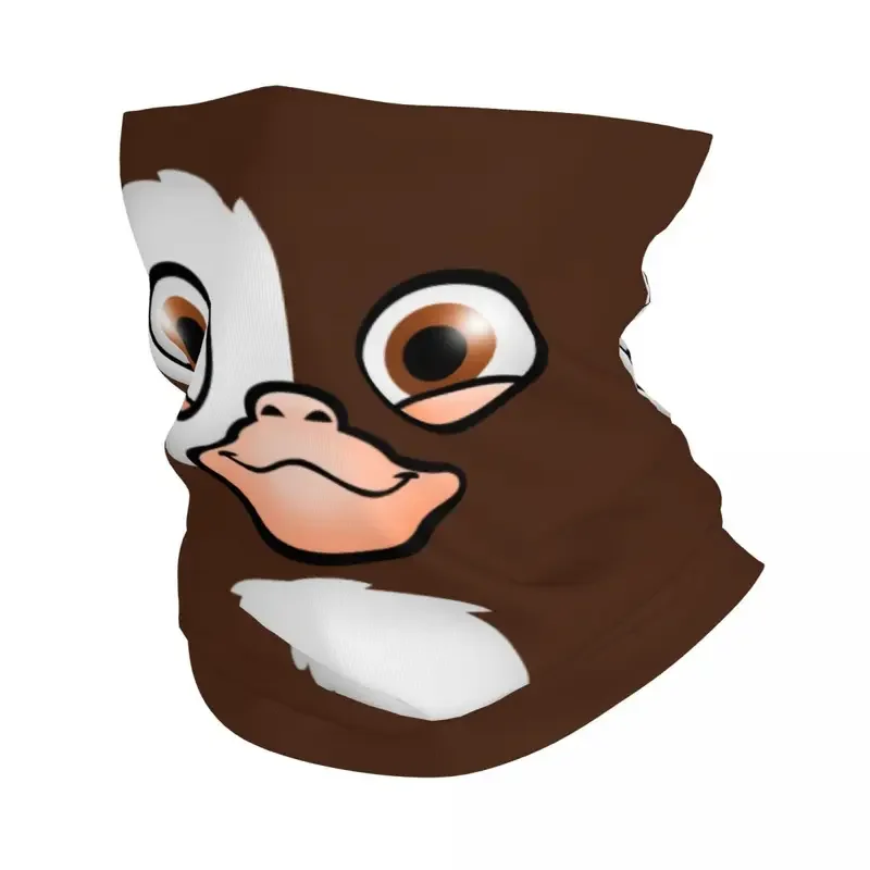 Gizmo gremlins fole pescoço para homens e mulheres, cachecol bonito com proteção uv, monstro sci filme, bandana para caminhadas, inverno