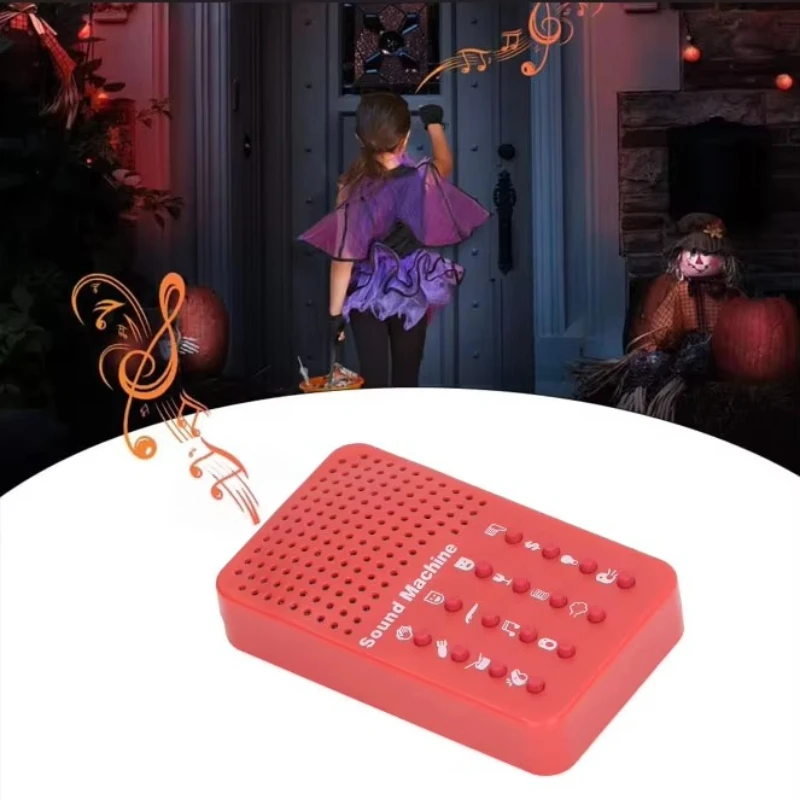 Halloween Sound Effects Machine Funny Sound Maker Machine with 16 Sound Effects Portable Electronic Novelty Funny Noise Maker