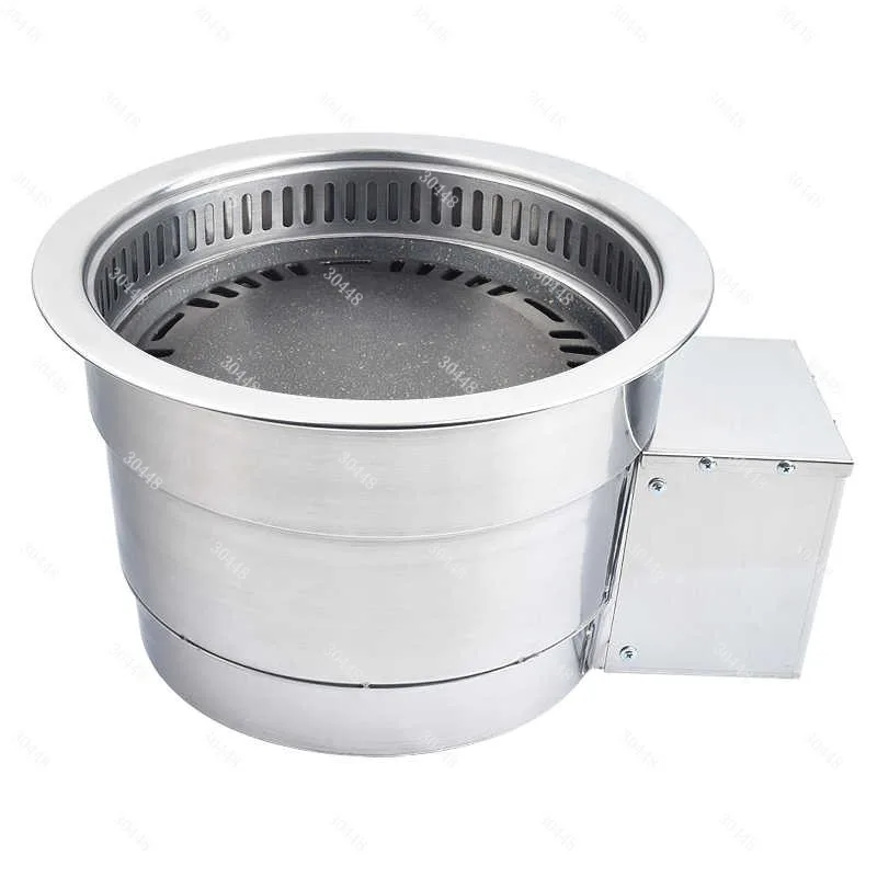 Korean Style Electric Grill Restaurant Smokeless BBQ Grill Infrared Temperature Control Eco-Friendly Grill Commercial Built-in