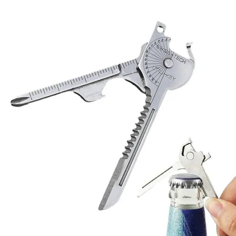 1pcs Multifunction Bottle Opener Screwdriver Key Shape Phillips Screwdrivers Keychain Pocket Repair Tool Bottle Opener