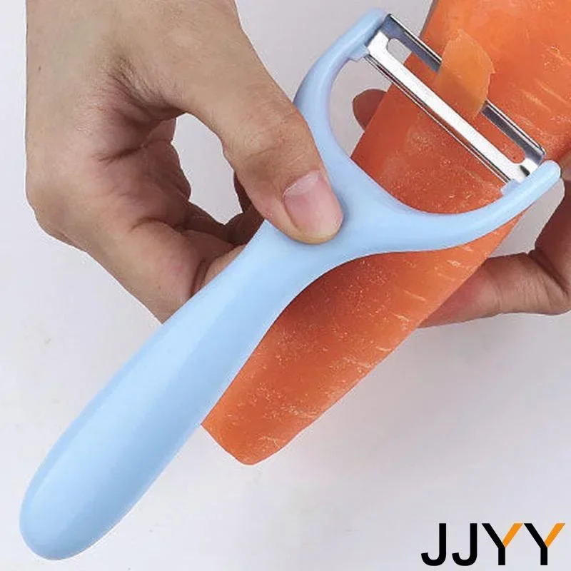 JJYY-cuchillo pelador de frutas, pelador de acero inoxidable, pelador de manzanas, cocina, pelador afilado de frutas y verduras, pelador de patatas