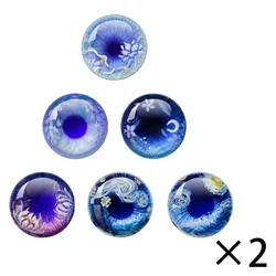 Blyth BJD DOLL Eyes Anime Doll Glass Round 10MM-40MM Glass Dragon Cat Eyes Cabochon Charms Accessory Pattern Crafts
