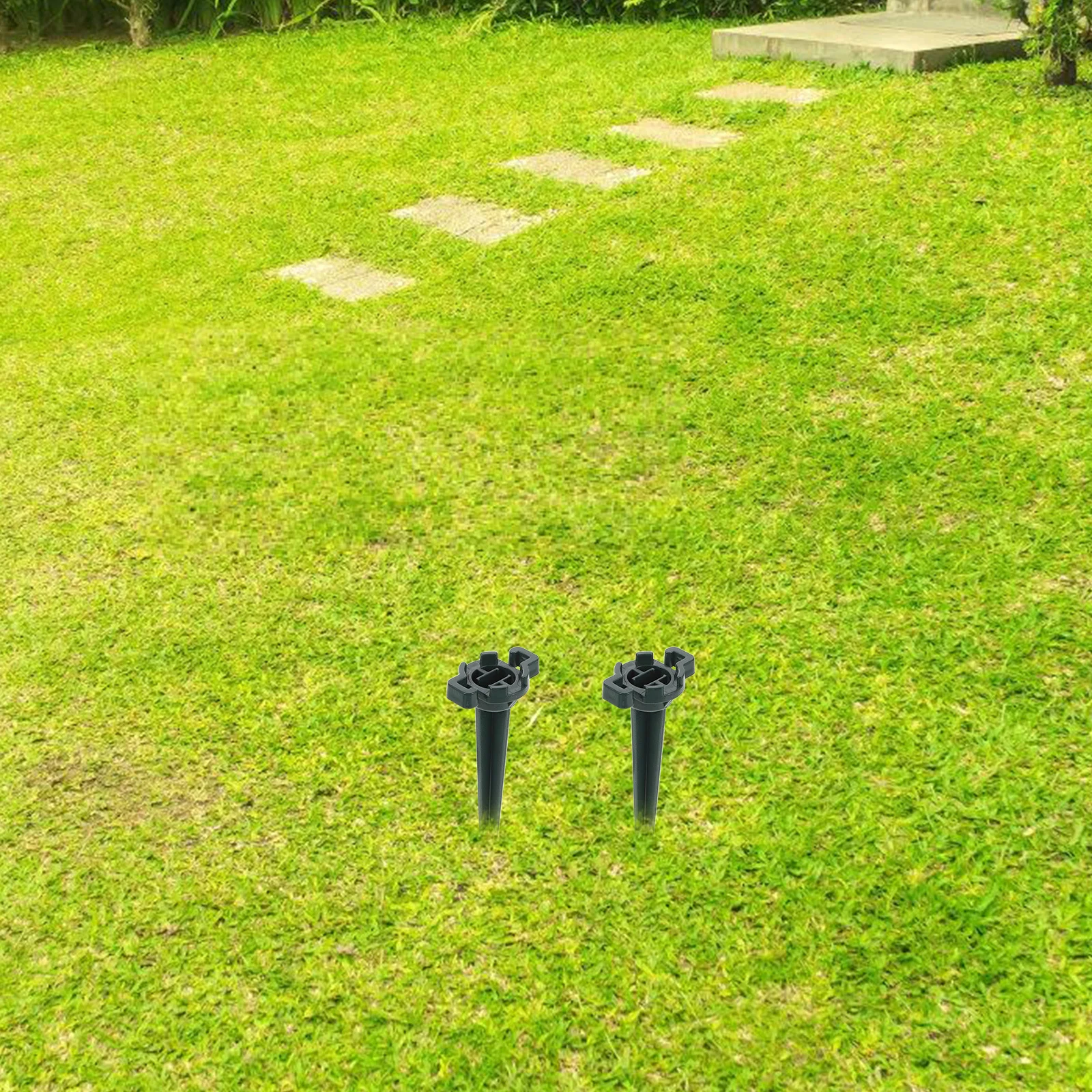 

50Pcs Weatherresistant Plastic Ground Stakes for Outdoor Lights Easy Installation Secure Stable Yard Garden Pathway Driveway