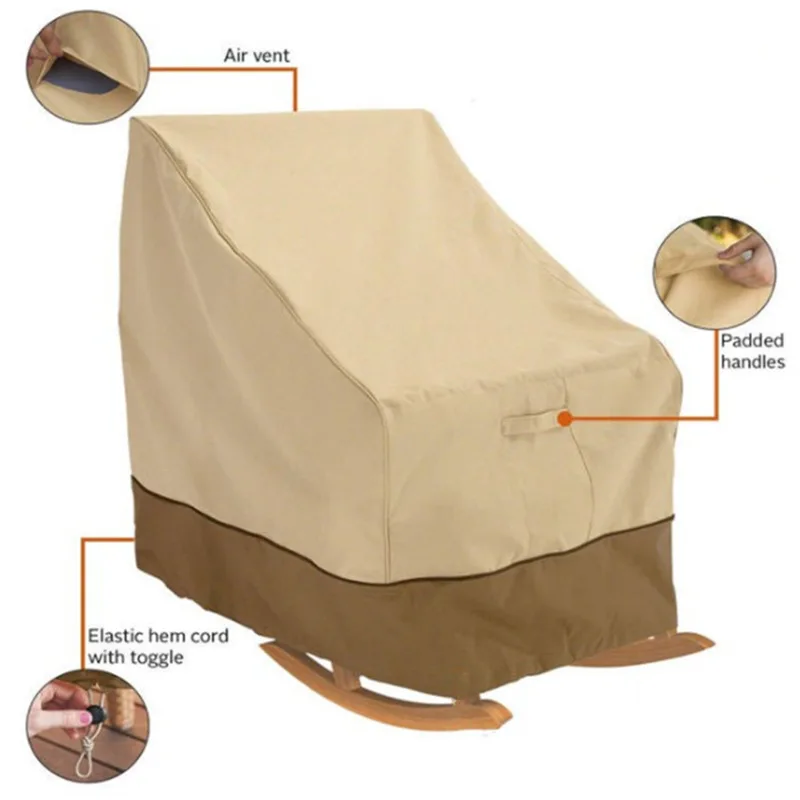 Outdoor Sofa Chairs Cover Garden Furniture Dustproof Waterproof Protector Breathable Oxford Cloth Balcony Sofa Protective Case