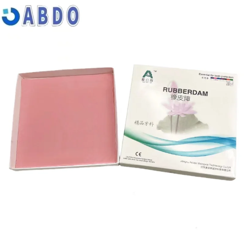 Dental Colorful Natural Rubber Frame Dam Latex Sheets Non Sterile 5