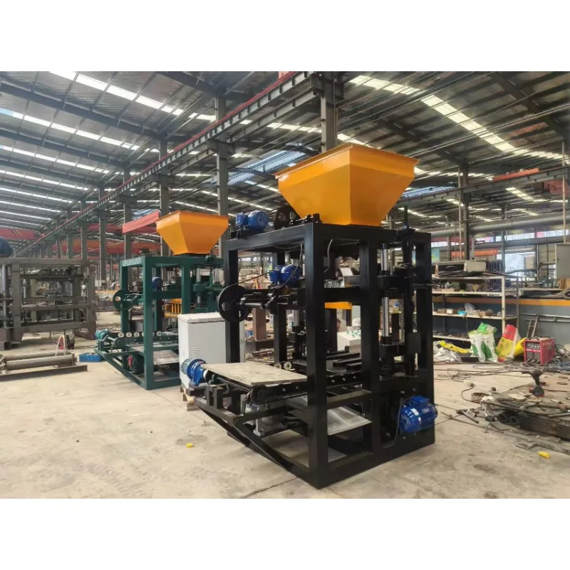 Customized QT4-24 Concrete Hollow Block Making Machine Bricks Moulding Machine