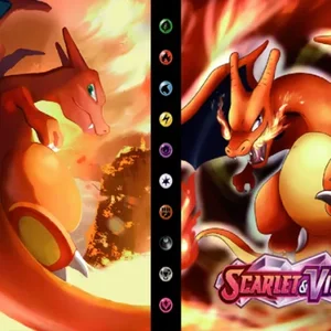 Anime Card Protector Notebook, Pokemon -Album, Charizard, Squirtle Holder, Ordner mit Bindersammlung, 240pcs -Kartenbuch, Laser, neu, 2024 10 Hauptverkaufalbum Ficour - №1