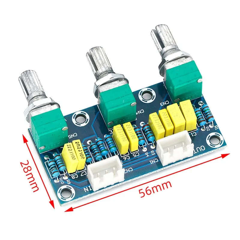 XH-M802 Amplifier Board High and Low Voltage Mixer Tone Board Volume Control Subwoofer PCB Adjustment Amplificador