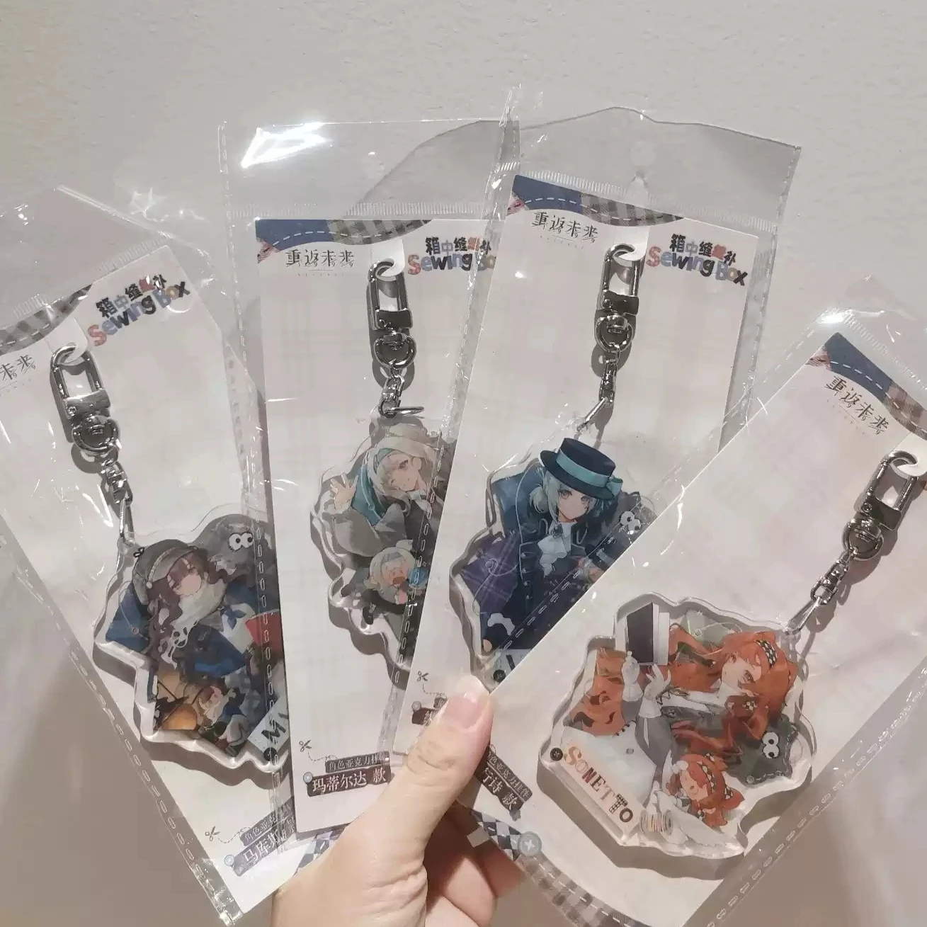Reverse:1999 Sonetto Vertin Matida Cosplay Anime Colgante de Acrílico Llavero Adorno para Mochila Oficial del Juego