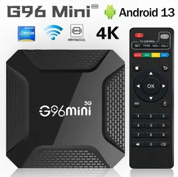 Globální verze Smart TV Box Google Android13 HDR 4K G96 Mini RK3228 2GB16GB 2.4G Wifi Multijazyčný přehrávač médií Set Top Box 10 nejlepší prodej Chytrý televizní přijímač Rockchip RK3229 - №4
