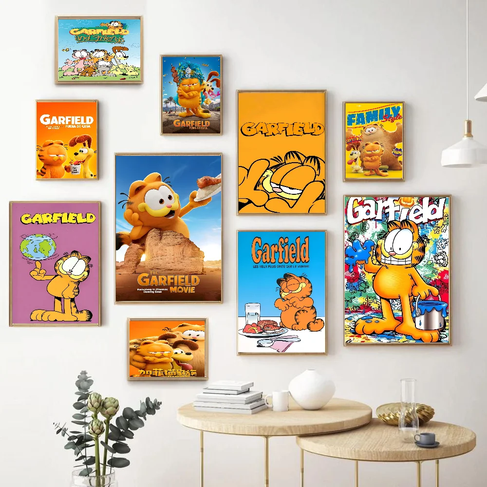 

C-Cartoon F-Funny G-Garfield Anime Posters Sticky HD Quality Wall Art Retro Posters For Home Kawaii Room Decor