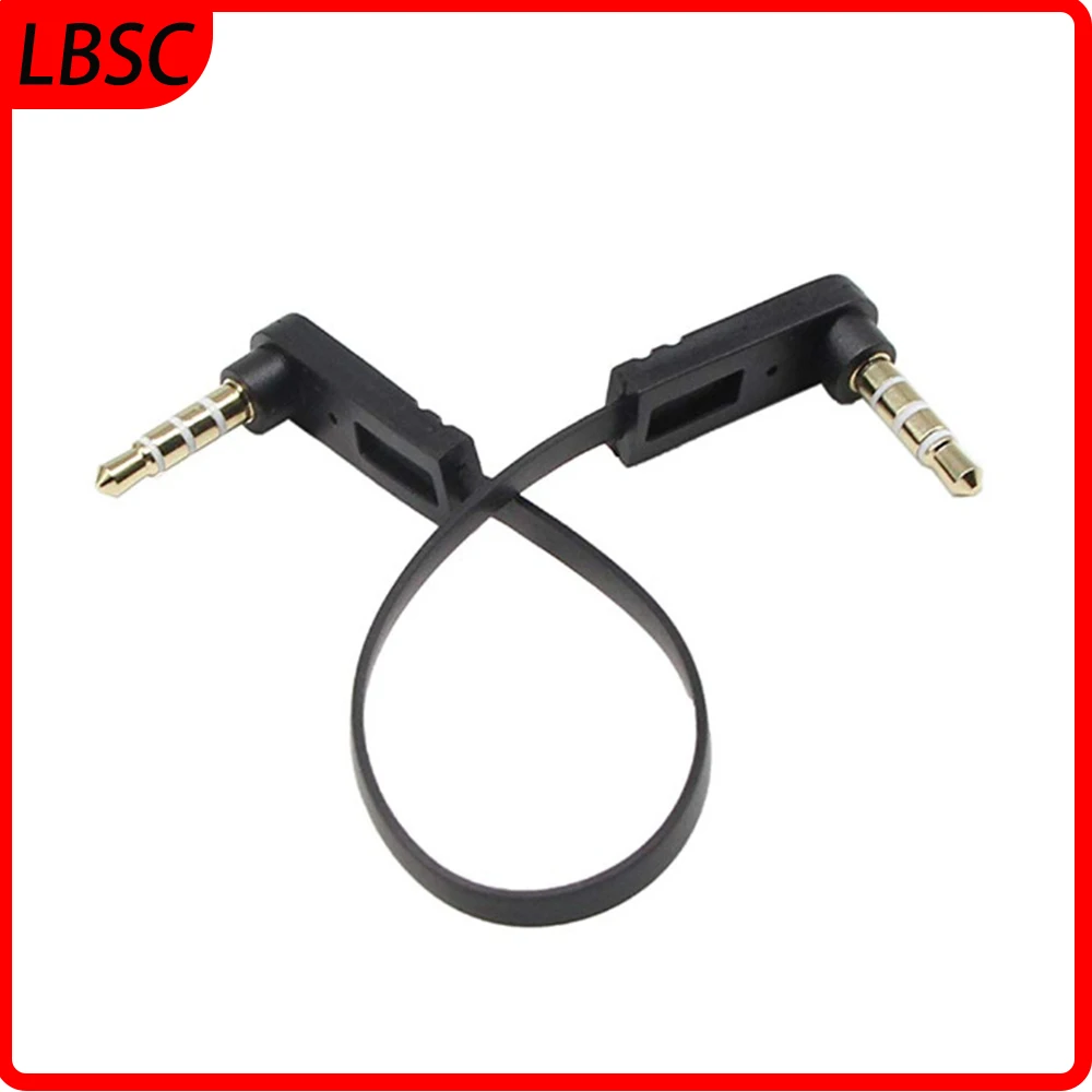 3.5mm Stereo Plug/Male to Right Angle 4-pole 1/8\